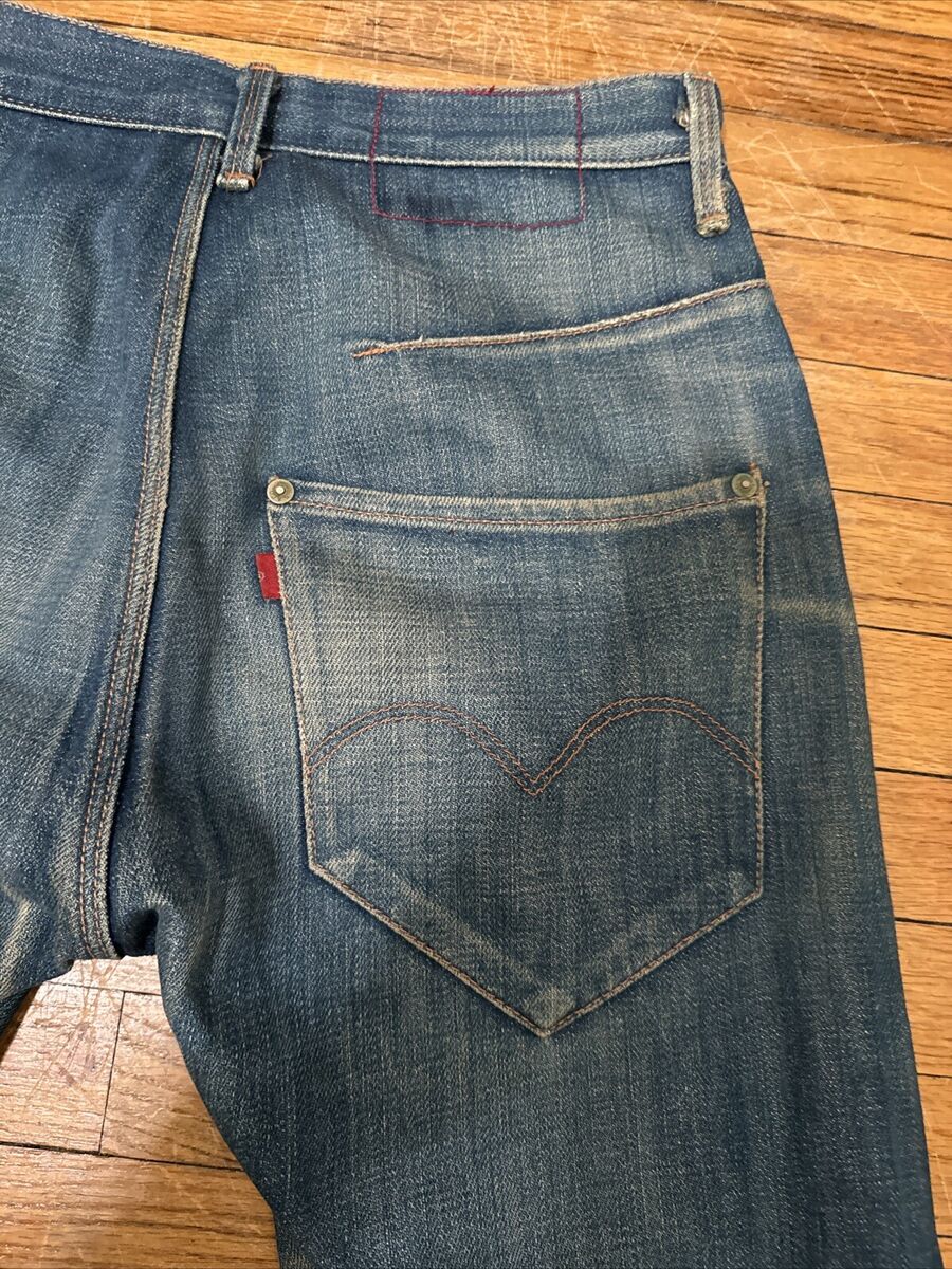 2000 Levis Red 1st Standard Green Selvedge Green cast Denim 2000 Levis Red 1st Standard Green Selvedge Green cast Denim