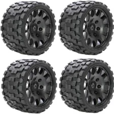Powerhobby Scorpion Belted Tires / Wheels w 17mm Hex (4) Race : Arrma Talion