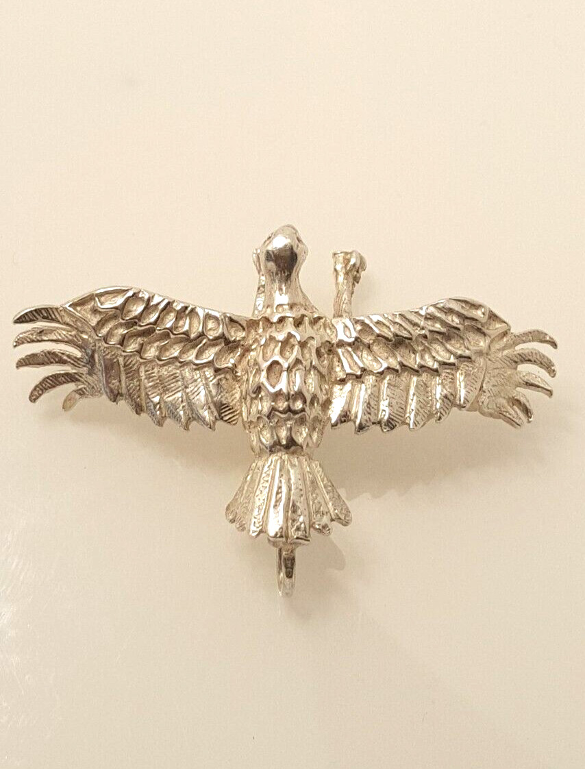 Gorgeous Solid Flying Eagle Design Brooch cum Pen… - image 3