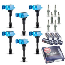 6 Ignition Coil & 6 NGK Iridium Spark Plug for Nissan Frontier Pathfinder Xterra