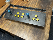 COMPLETE FINGERPANEL 2 JOYSTICKS AND BUTTONS FROM COIN OPERATED MACHINE 483x 150