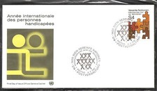 United Nations Vienna # 18 International Year Of The Handicaped FDC. UNPA