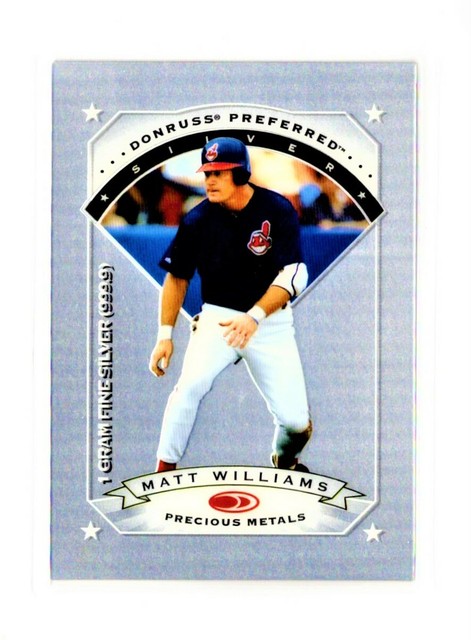 1997 Donruss Preferred #10 Matt Williams PRECIOUS METAL GEMS Silver SSP CLEAN!