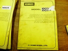 KOBELCO K907-II K907LC-II EXCAVATOR OPERATORS MANUAL