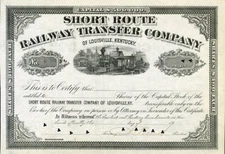 18__ Short Route RW Transfer Co Stock Certificate