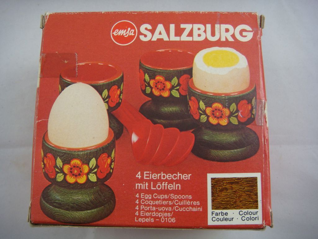 Cucchiaini Per Uova Fackelmann - Set 4 Colorati, Plastica Retro, Lavabili In Lavastoviglie - Foto 6