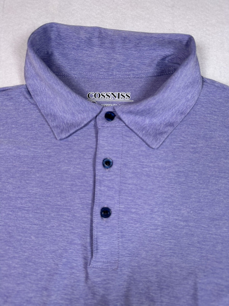 Cossniss Golf Polo Shirt Mens Size XL Purple Short Sleeve Dry Fit XL