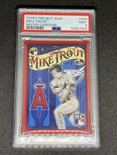 Mike Trout 2020 Topps Project Mister Cartoon PSA 9 #400 Angels 