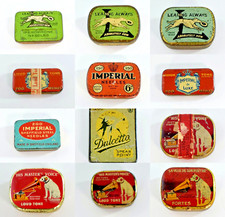 VINTAGE GRAMOPHONE NEEDLE TINS HMV IMPERIAL PEROPHONE - CHOOSE FROM LIST