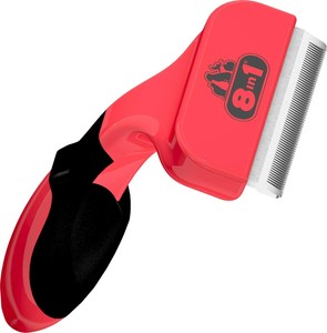 Brosse à sous-Poil 8 en 1 Coat DeShedder M - pour Chiens de Taille Moyenne m