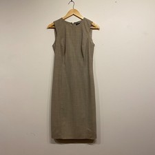 Ann Taylor Stretch Grey Wool Blend Pencil Office Knee Length Dress Size 4