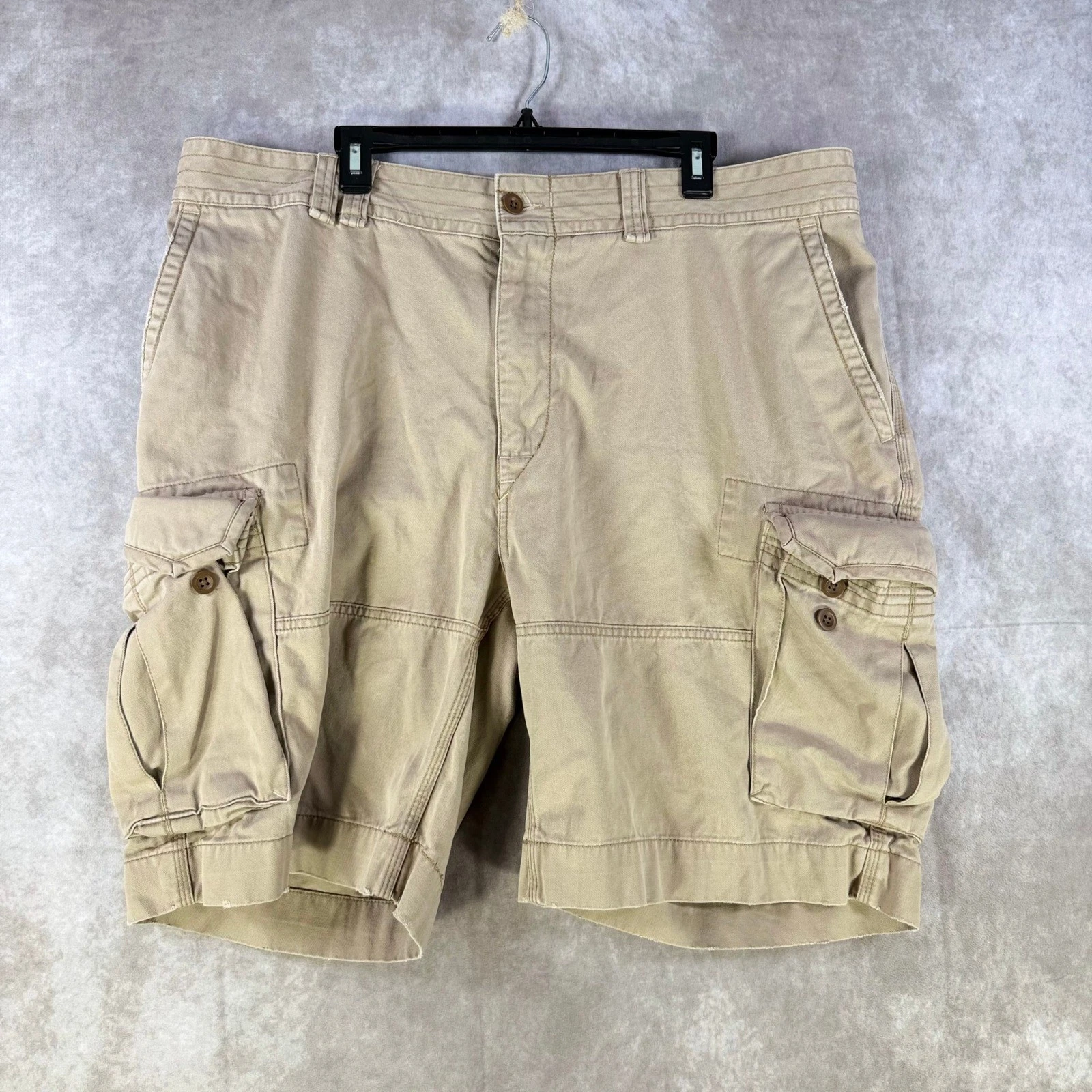 Polo Ralph Lauren Cargo Shorts Mens 44T Khaki Tan Classic Chino Cotton Twill