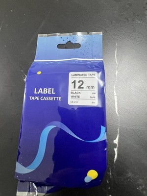4x UB-231 12mm laminiertes Schriftband Kassetten Ersatz für Brother TZe-231