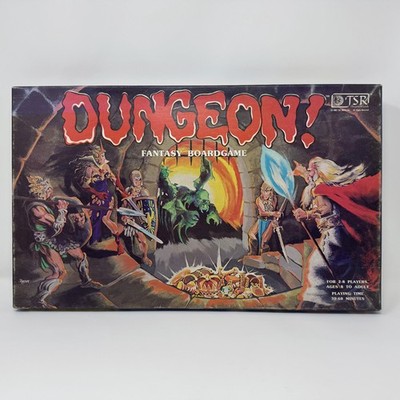 Vintage 1981 TSR Dungeon! Fantasy Board Game - 100% Complete! Original Pieces