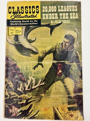 Classics Illustrated #47 20,000 Leagues Under the Sea 15c Jun 1966 Comic