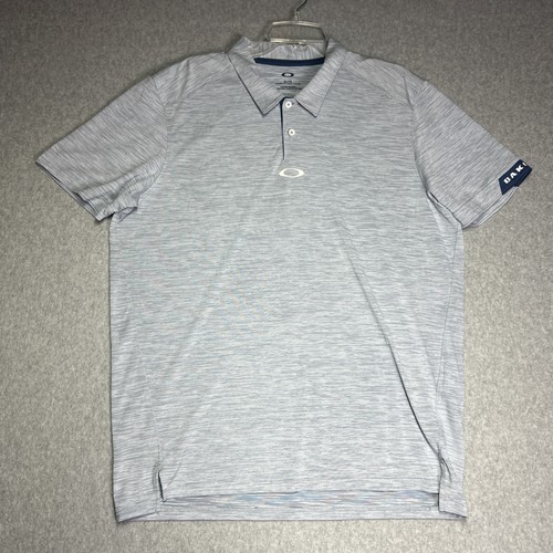 Oakley Tailored Fit Blau Weiß Herren Polo Größe XL - Bild 1 von 8
