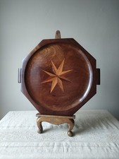 Vintage Inlaid Wooden Tray