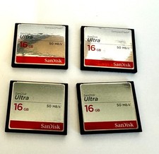SanDisk Ultra 16GB 50MB/s CF Compact Flash Memory Card 4 Available 1 Dented