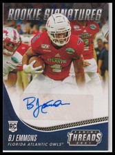 2021 Panini Chronicles Draft Picks #TS-BJE BJ Emmons Threads Rookie Signatures