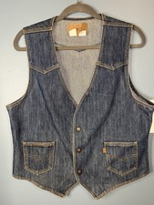 70S Orange Tag Levi  s Strauss Vest Size Large  