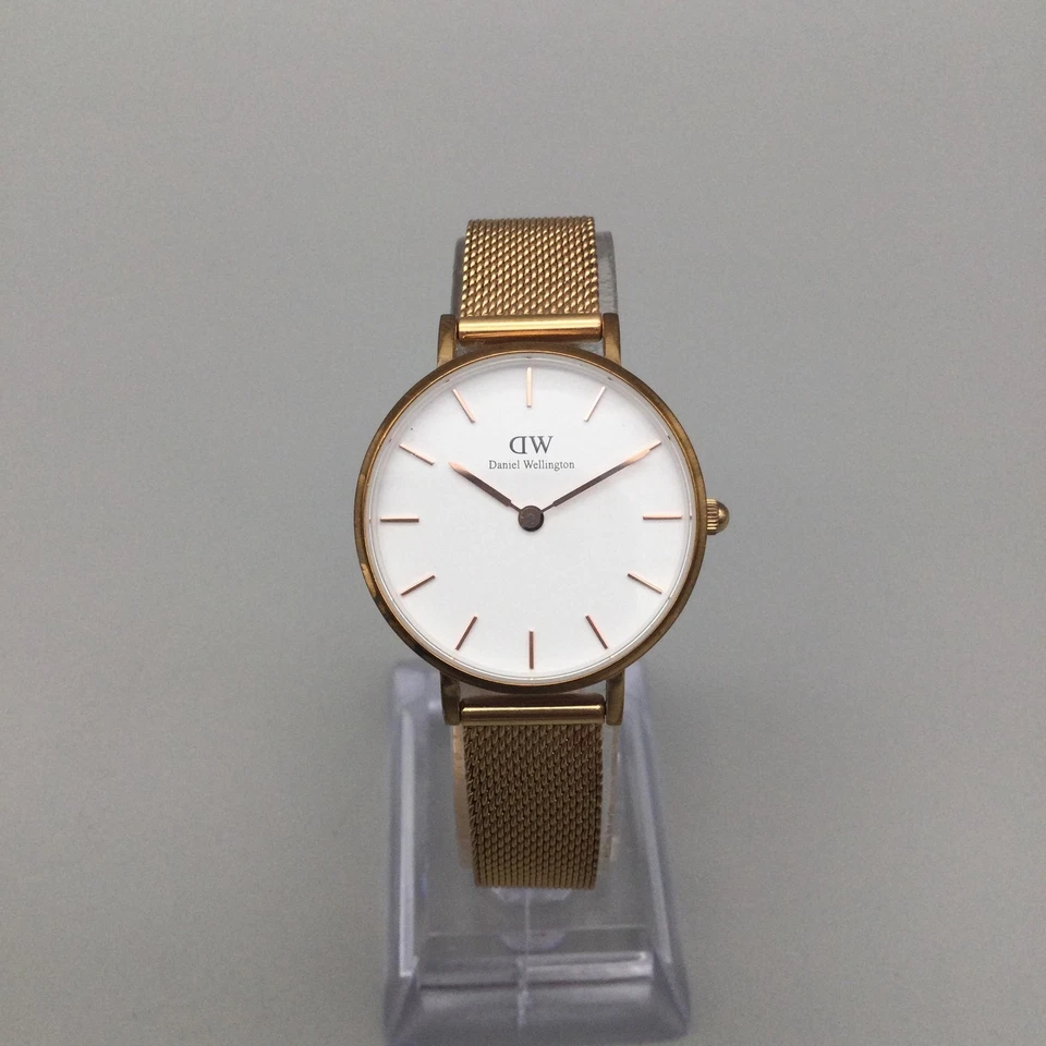 Daniel Wellington Classic Petite Melrose Watch Womens 28mm Gold Tone New Battery - Image 2 of 4