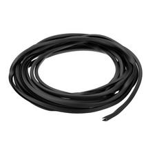 24.9 ft U-Shape Edge Banding, Adhesive Trim Protector Fit 1/8" Edge, Black