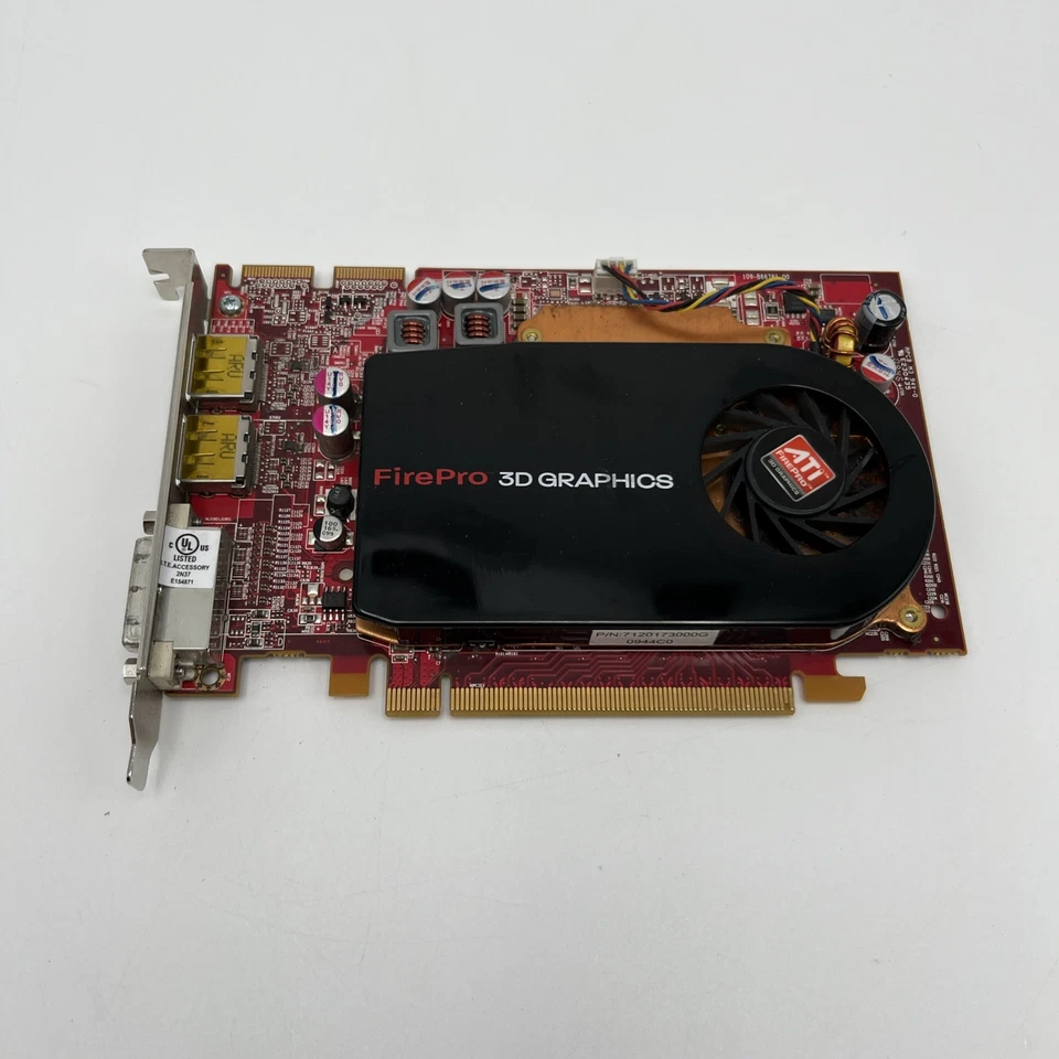 Dell ATI FirePro V3750 256MB GDDR3 PCIe Graphic Card Dell P/N: 0K730M Tested - Image 2 of 4