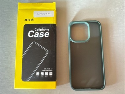 JETech für Iphone 15 Pro Hülle Schwarz/Grüngrau Handyhülle Inklusive OVP *TOP*