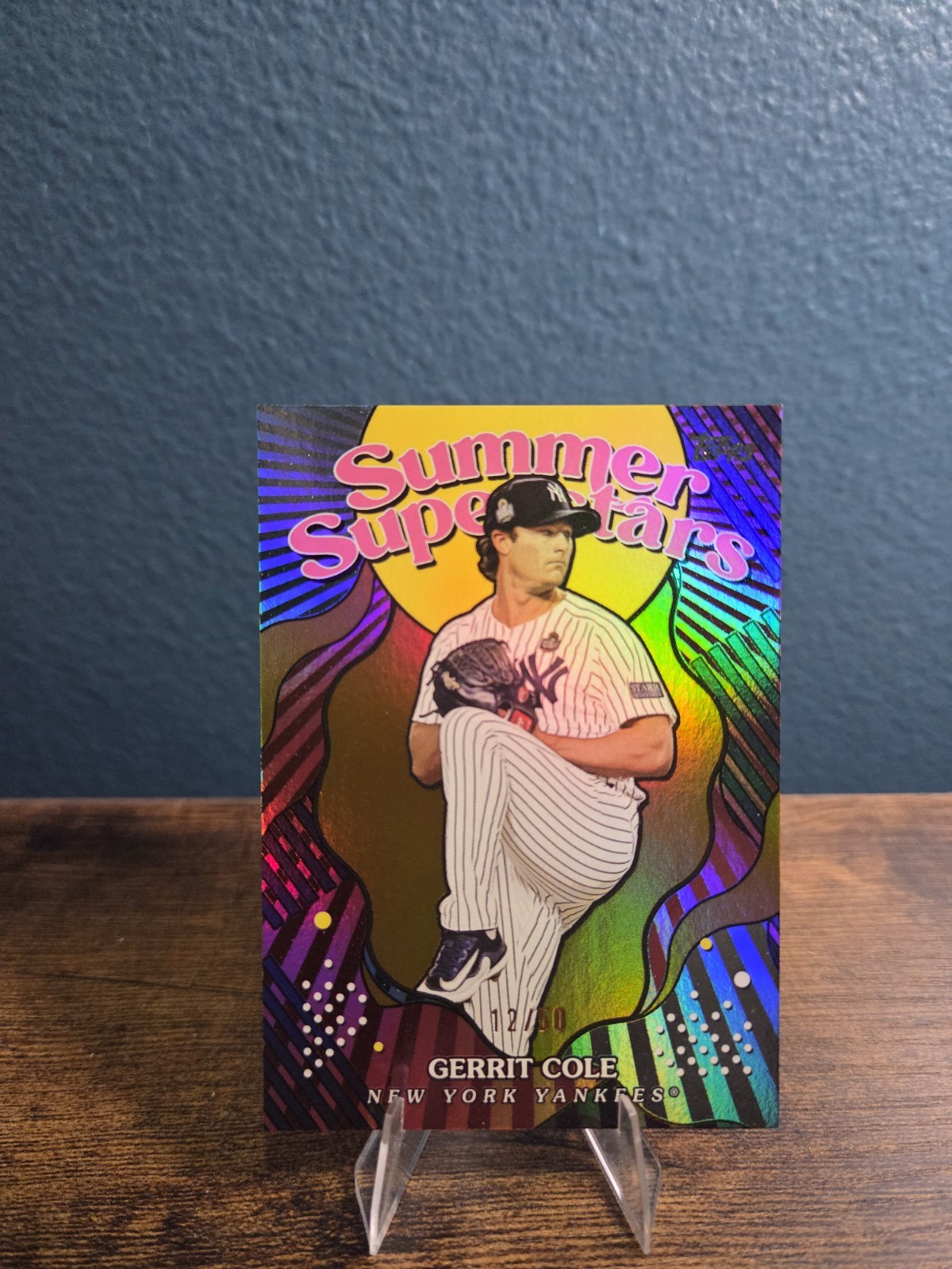 Gerrit Cole #SS-47 Baseball Cards 2025 Topps Summer Superstar trading card — raw and PSA graded price guide