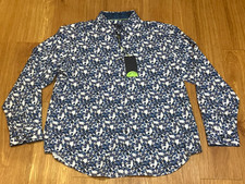 Society of Threads Men's Regular Fit Non-Iron Performance Stretch Floral Size XL
