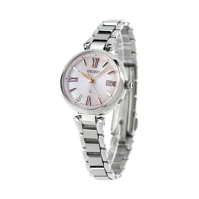 SSQW081 Dial Watch Bar Women 10 Titanium Radio Pink Solar Seiko LUKIA - vintagewatches.pk