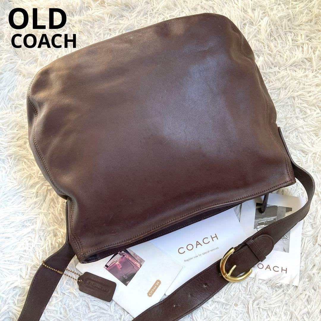 Vintage Coach Old Archive Y2K Balloon-Shaped Bag 4161 Brown G124