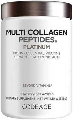 Codeage Multi Collagen for Women & Men Biotin 10000mcg Keratin, Protein Powde...