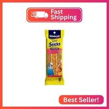 Vitakraft Crunch Sticks Parakeet Treat Variety Pack 3 Sticks Honey Egg And App