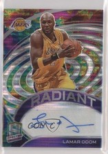 2020-21 Spectra Radiant Signatures Celestial Prizm 19/35 Lamar Odom Auto 0t3l