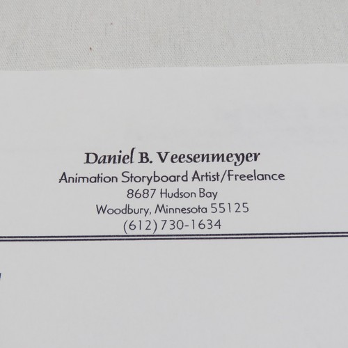 RARE Lot of 3 SIGNED Animation Artist Daniel Vessenmeyer BOOKS!! Batman & Robin+ - Afbeelding 20 van 21