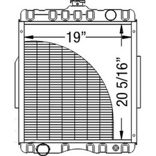 219595 Radiator Fits International Harvester Fits Farmall 544 400941r1 402664r1