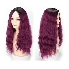 Wavy Curly Wig For Women Realistic Fiber Wig Party Hair 53 x 15 x 2 cm