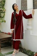 Indian Readymad Rayon Kurta Kurtis Pant Set for Women's Party Festive Outfit