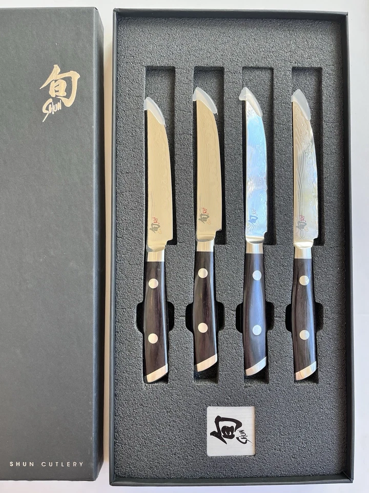 NIB Shun KAJI Steak Knives, Set of 4 - Image 2 of 4
