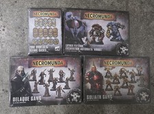 Games Workshop Necromunda: Ambots, Goliath Gang, Delaque Gang, Bases
