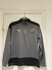 Puma Redditch United 1/4 Zip Training Top, Grey Black. Men’s Size M. Non League