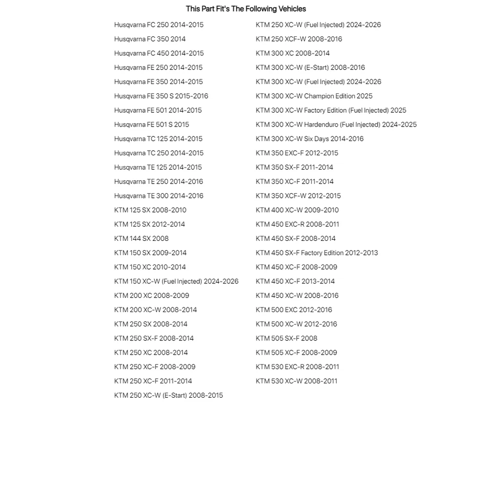 Kit de tapa de vejiga Race Tech KTM para Husqvarna Te 125 2014-2015 Foto 4 de 4