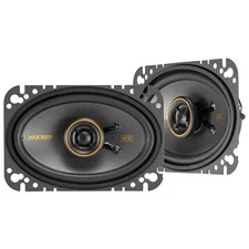 Kicker 51KSC4604 KS-Series 4x6" Coaxial Speakers with .5" tweeters, 4-Ohm, Pa...