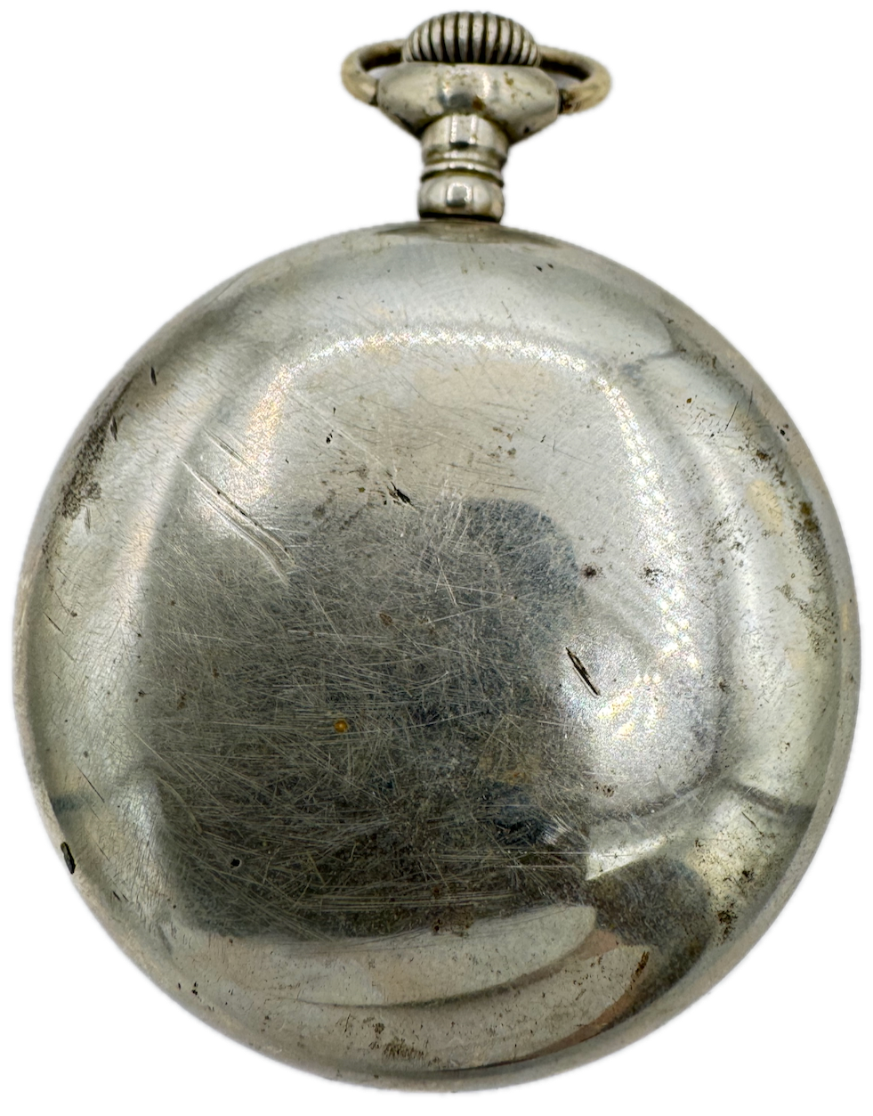 Antique 18-Size Wadsworth Open Face Nickel Pocket Watch Case USA