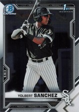2021 TOPPS CHROME - YOLBERT SANCHEZ (RC)