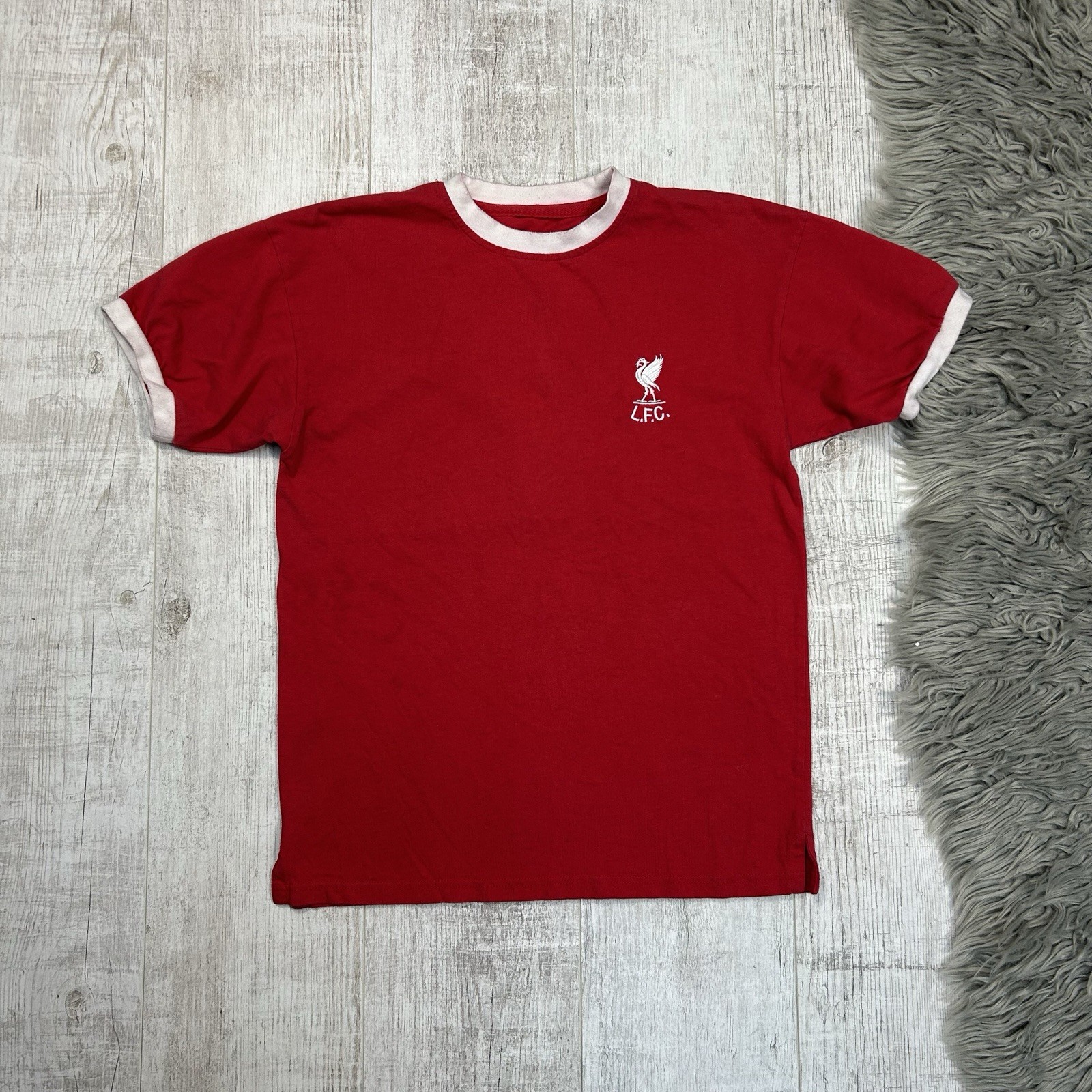 LIVERPOOL MENS JERSEY RED REPLICA SCORE DRAW