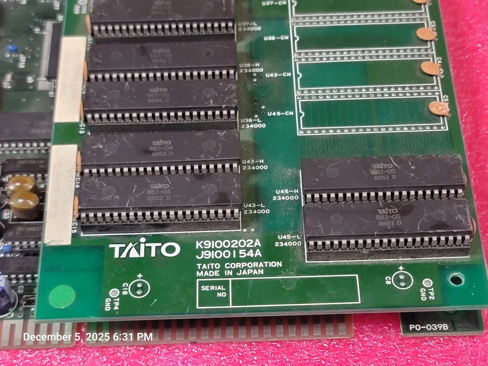 Superman Taito Raro, 2 Jugadores Desplazamiento Juego Arcade Jamma Tablero PCB Funcionando Foto 4 de 4