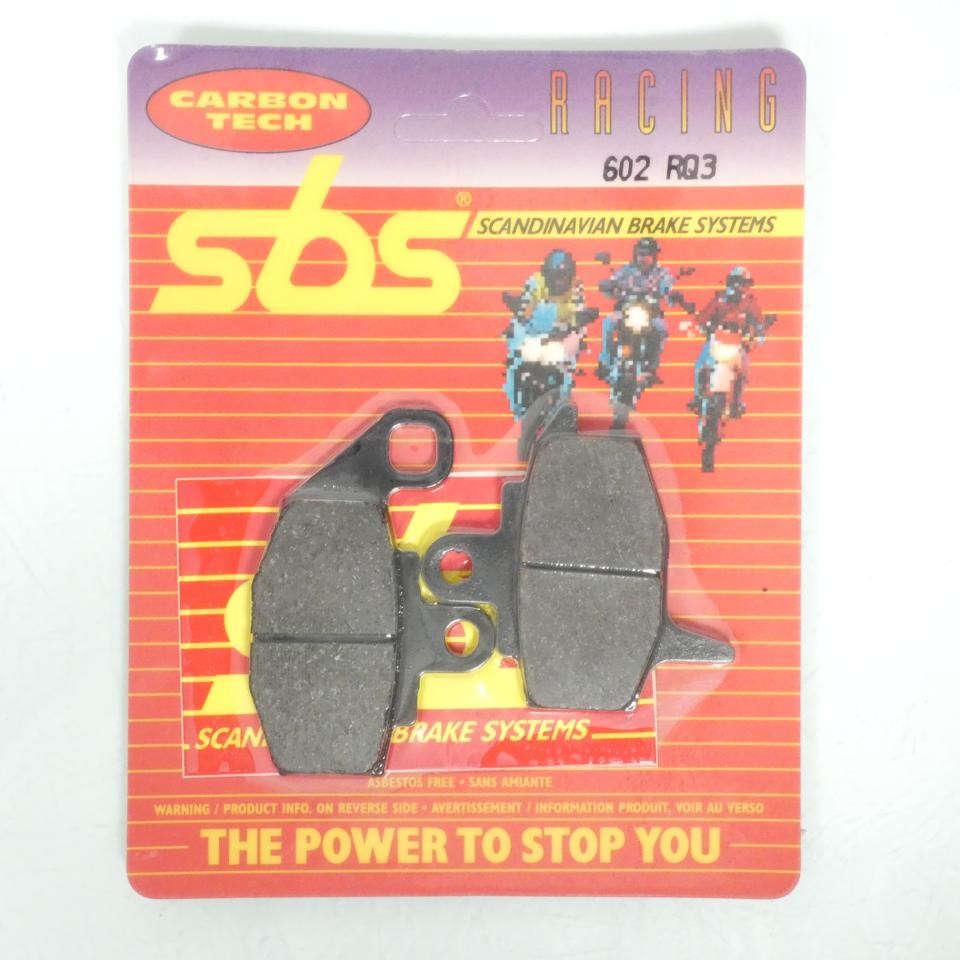Plaquette de frein SBS 602RQ au freinage stable pour 250 KX