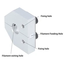 1.75mm Filament Welder Connector Filament Joiner For PLA ABS PETG Silver Part